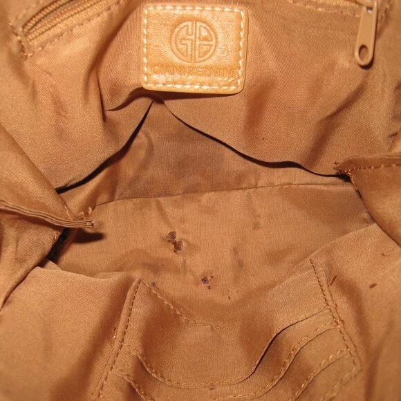 Giani Bernini Block Signature Mini Crossbody Bag, Brown Tan - Picture 7 of 10